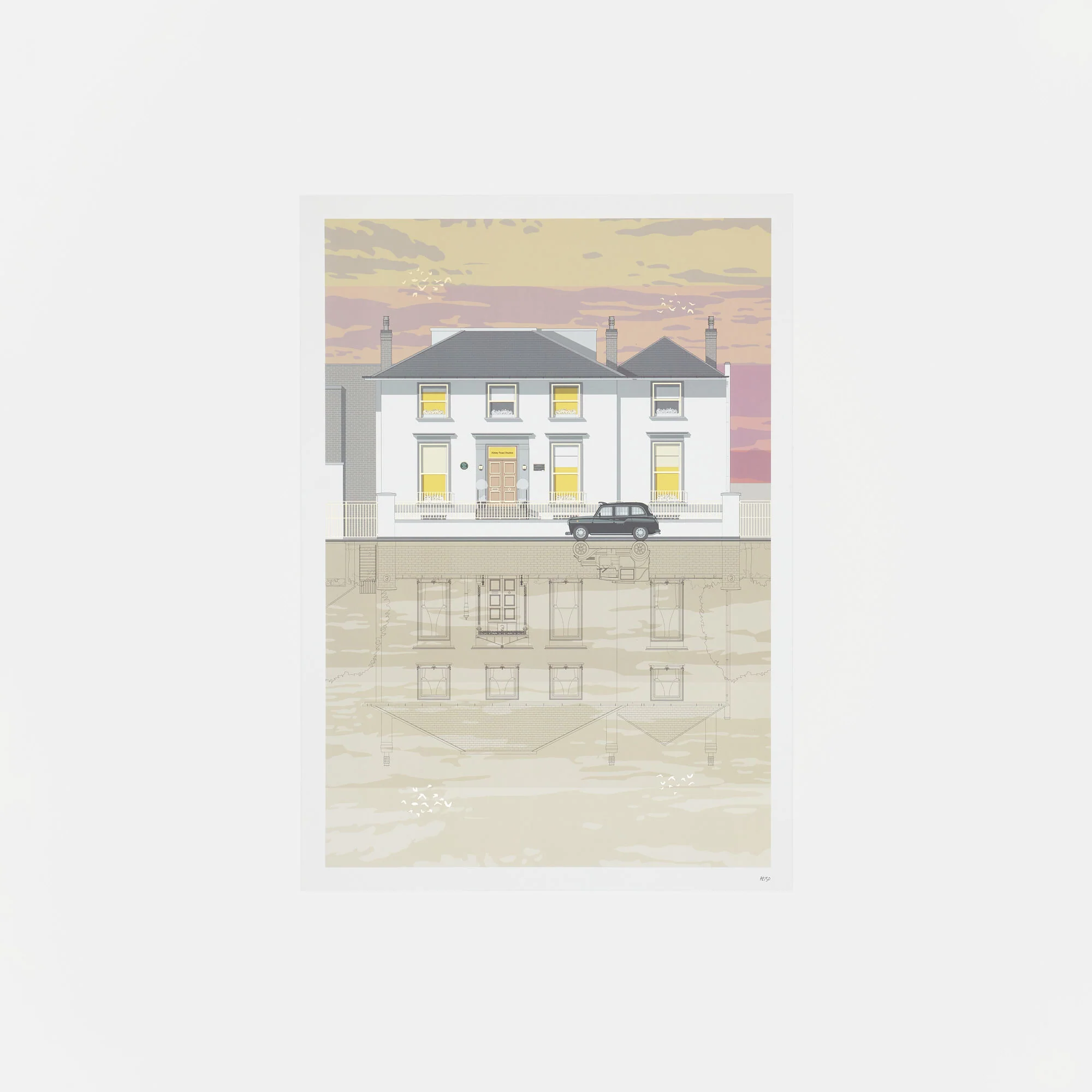 Abbey Road Studios Established 1931 Gold Metallic Print - Image 2