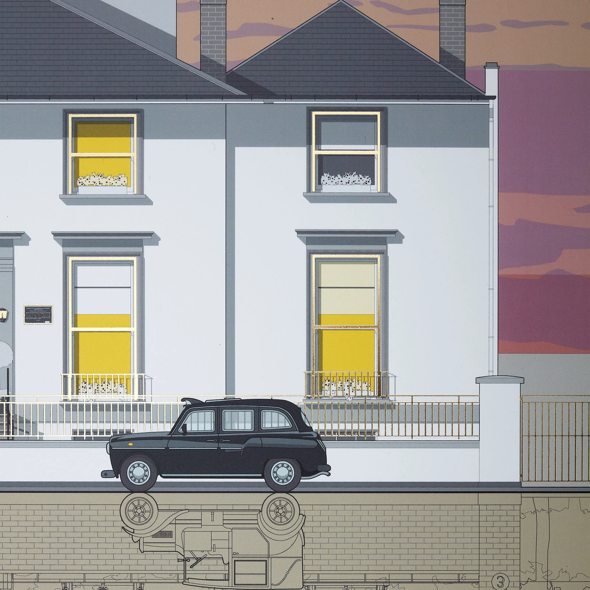 Abbey Road Studios Established 1931 Gold Metallic Print - Image 7