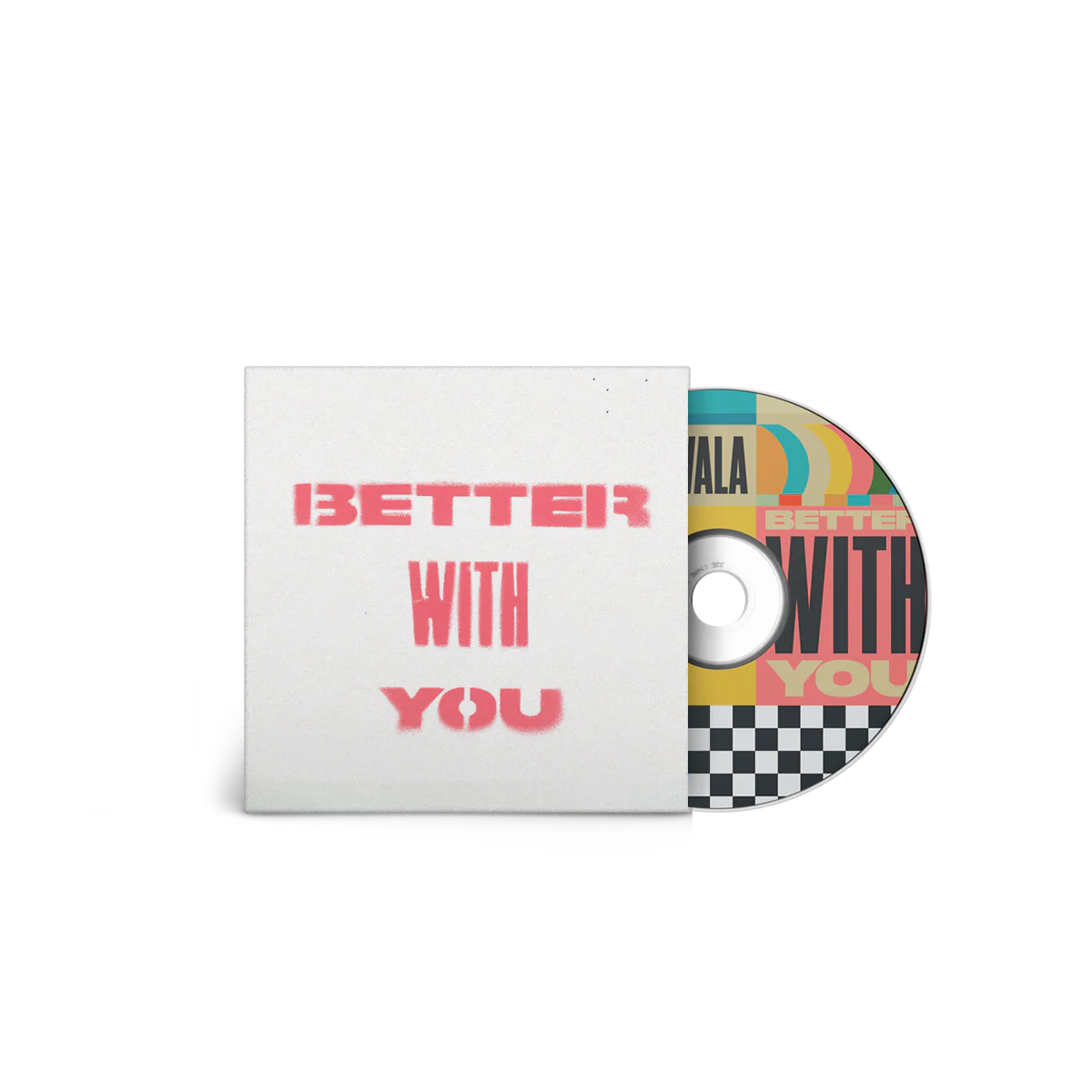 'Better With You' Hand Spray Painted CD