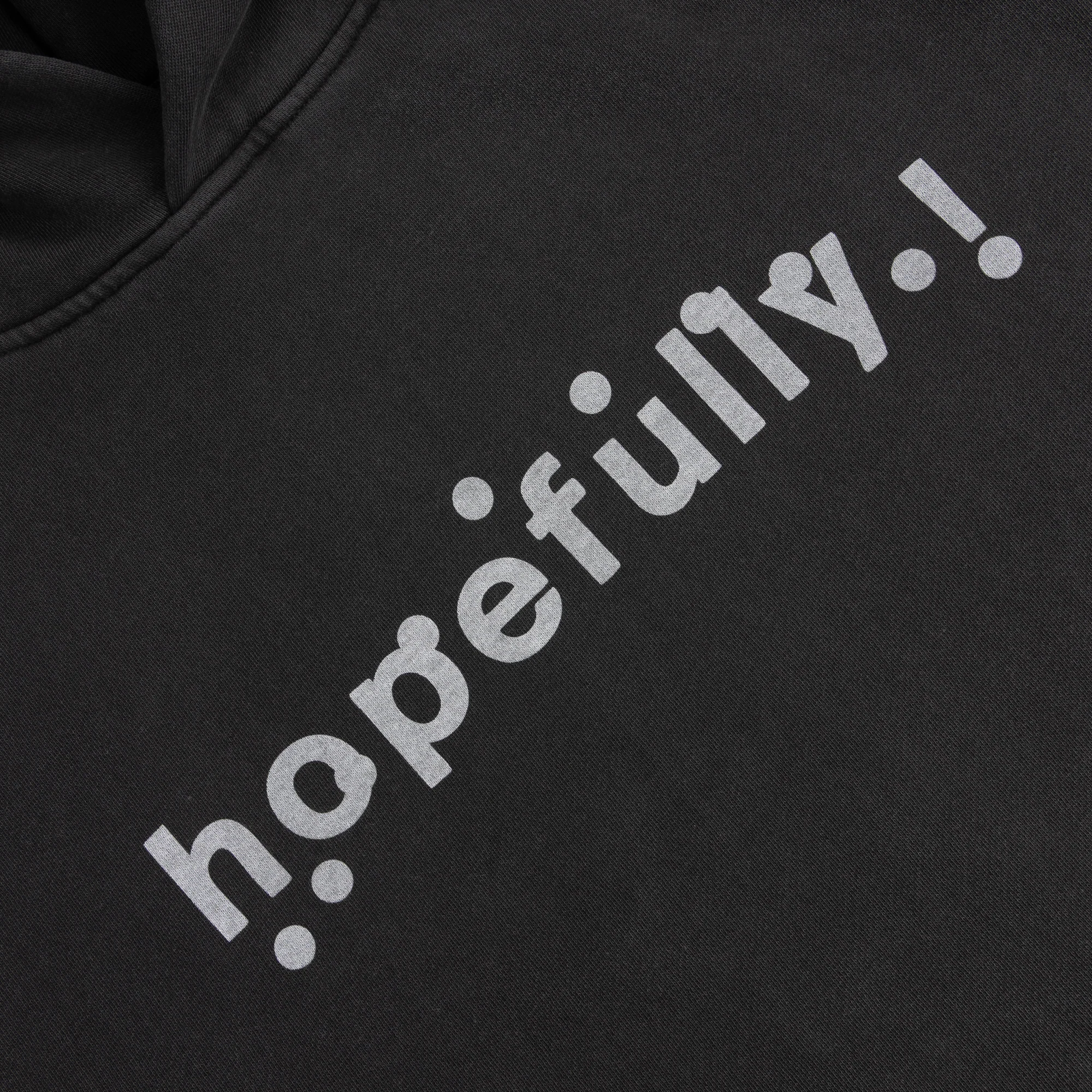 hopefully ! black hoodie - Image 2