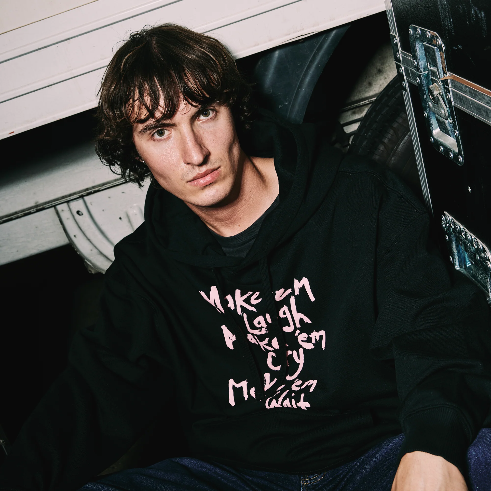 Make 'Em Laugh Black Hoodie - Image 4