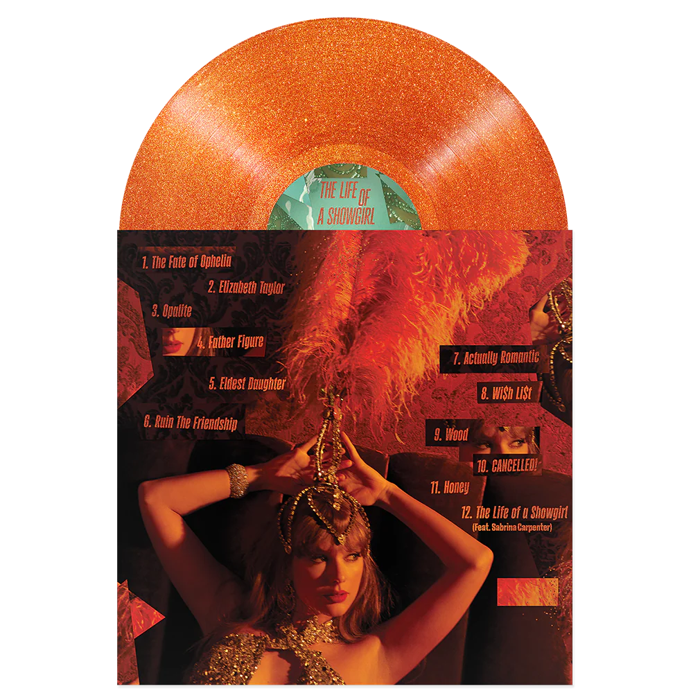The Life of a Showgirl: Sweat and Vanilla Perfume Portofino Orange Glitter Vinyl - Image 2