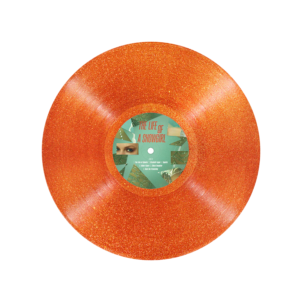 The Life of a Showgirl: Sweat and Vanilla Perfume Portofino Orange Glitter Vinyl - Image 3