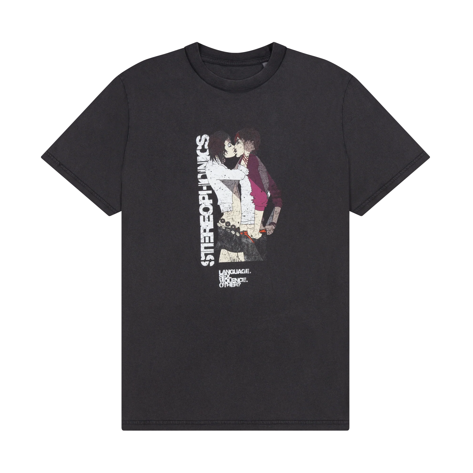 Vintage Language.Sex.Violence.Other? Faded Black T-Shirt