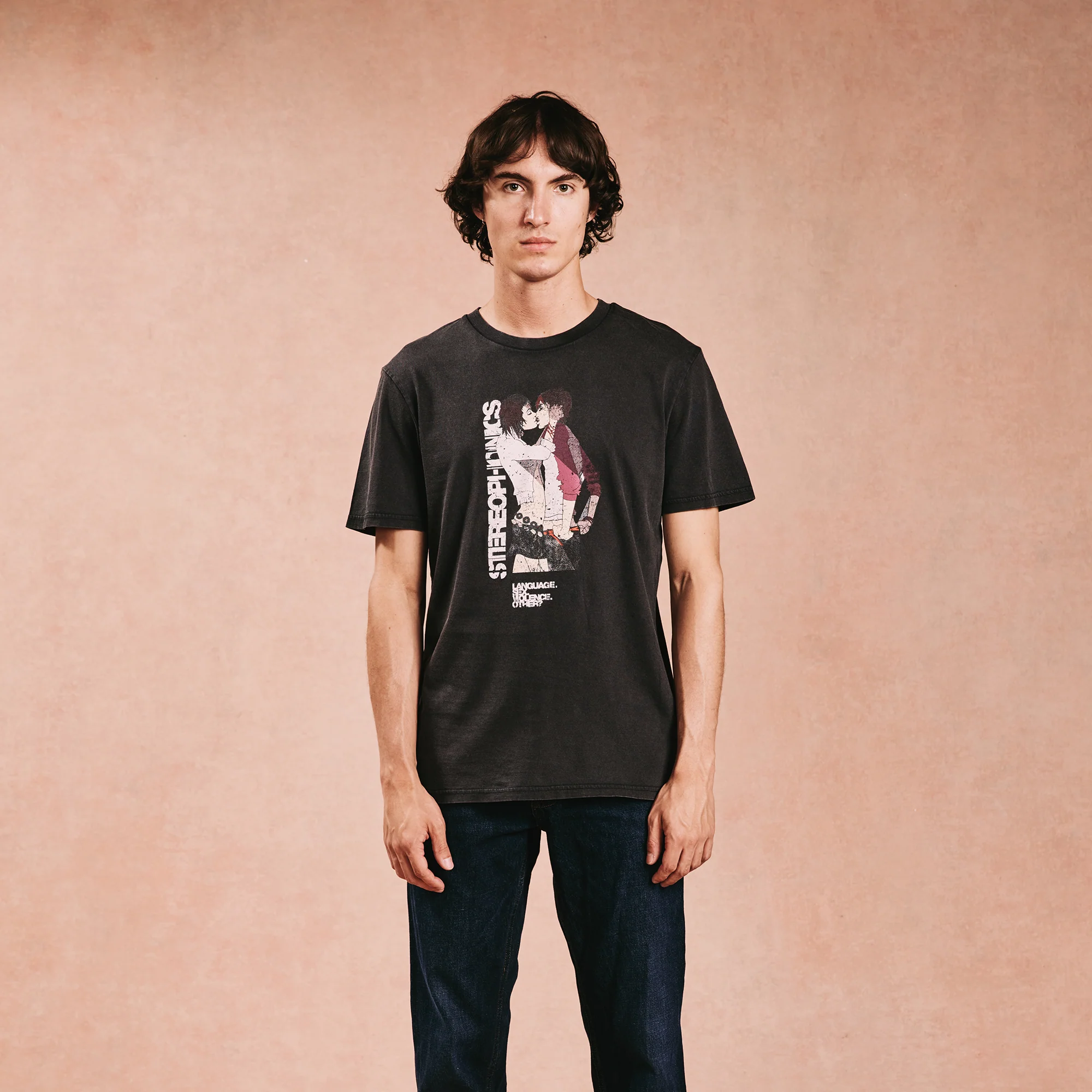 Vintage Language.Sex.Violence.Other? Faded Black T-Shirt - Image 4